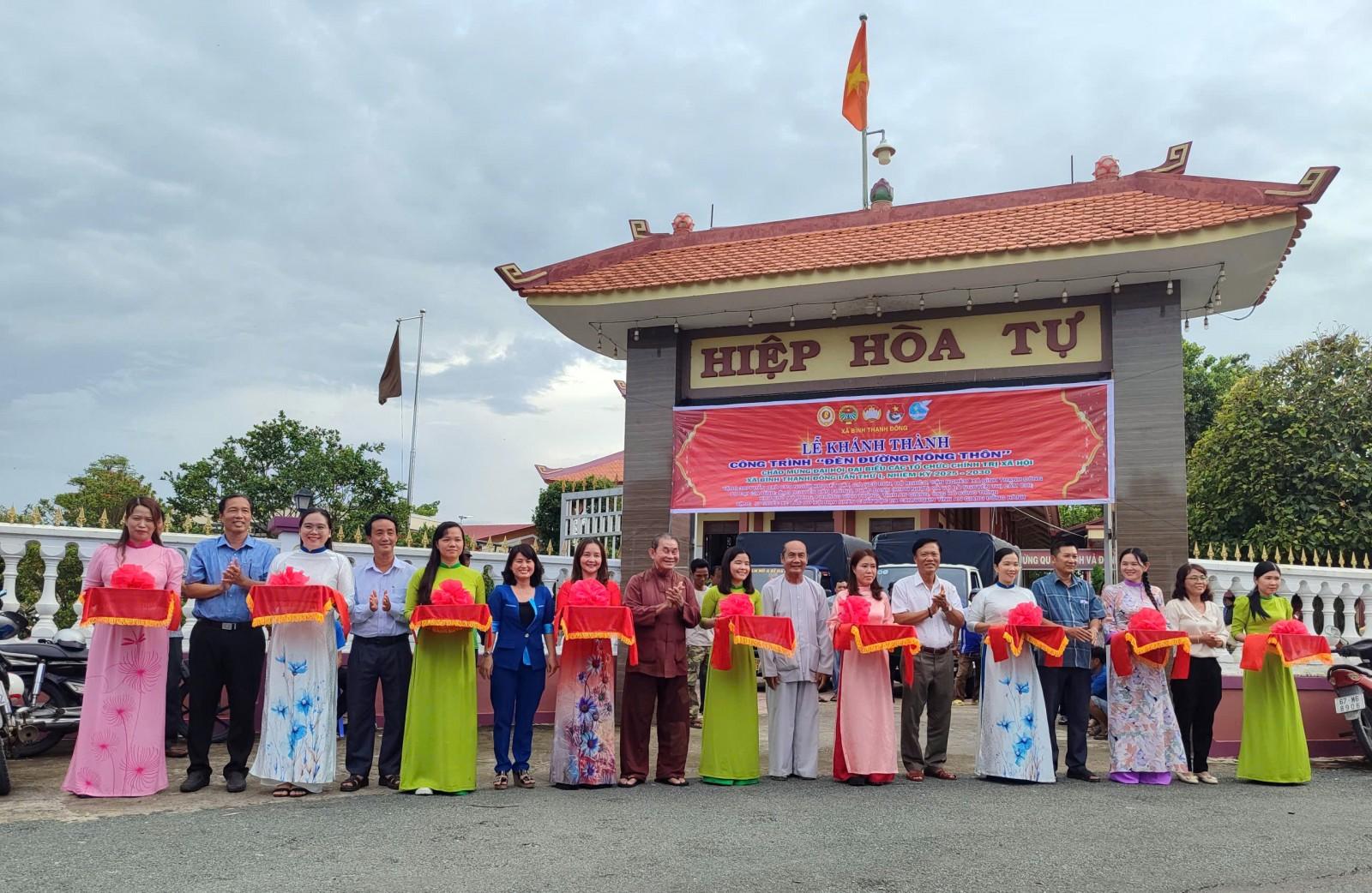 Bình Thạnh Đông thực hiện công trình chào mừng Đại hội đại biểu các tổ chức chính trị - xã hội