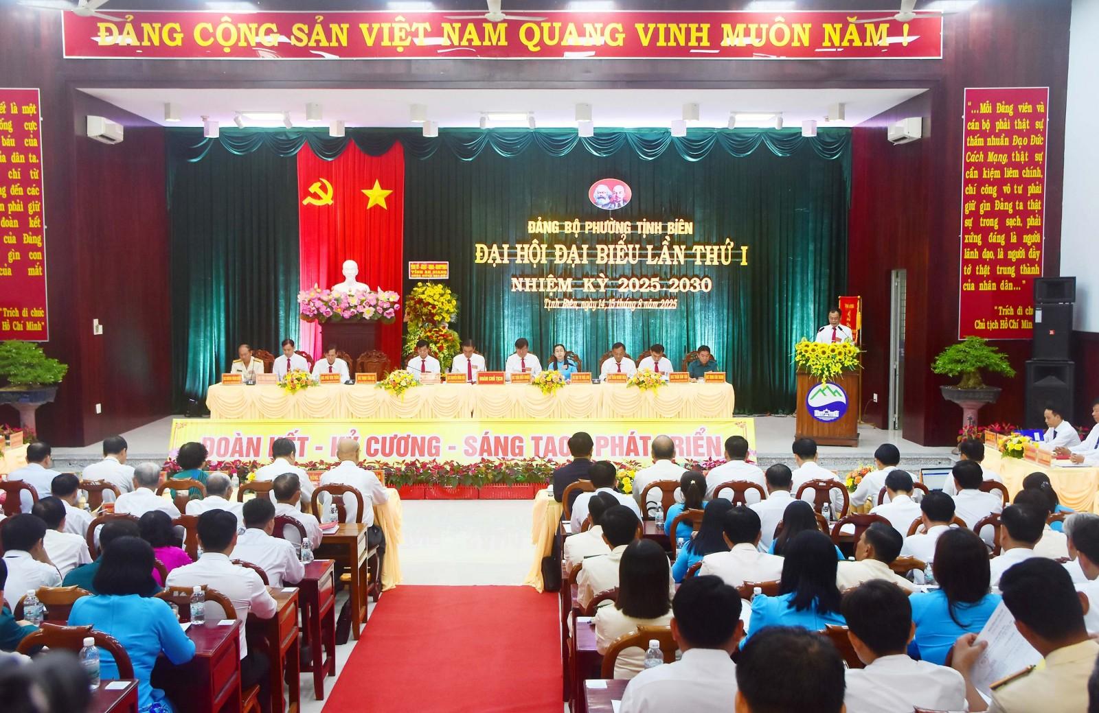 Đại hội đại biểu Đảng bộ phường Tịnh Biên nhiệm kỳ 2025 - 2030