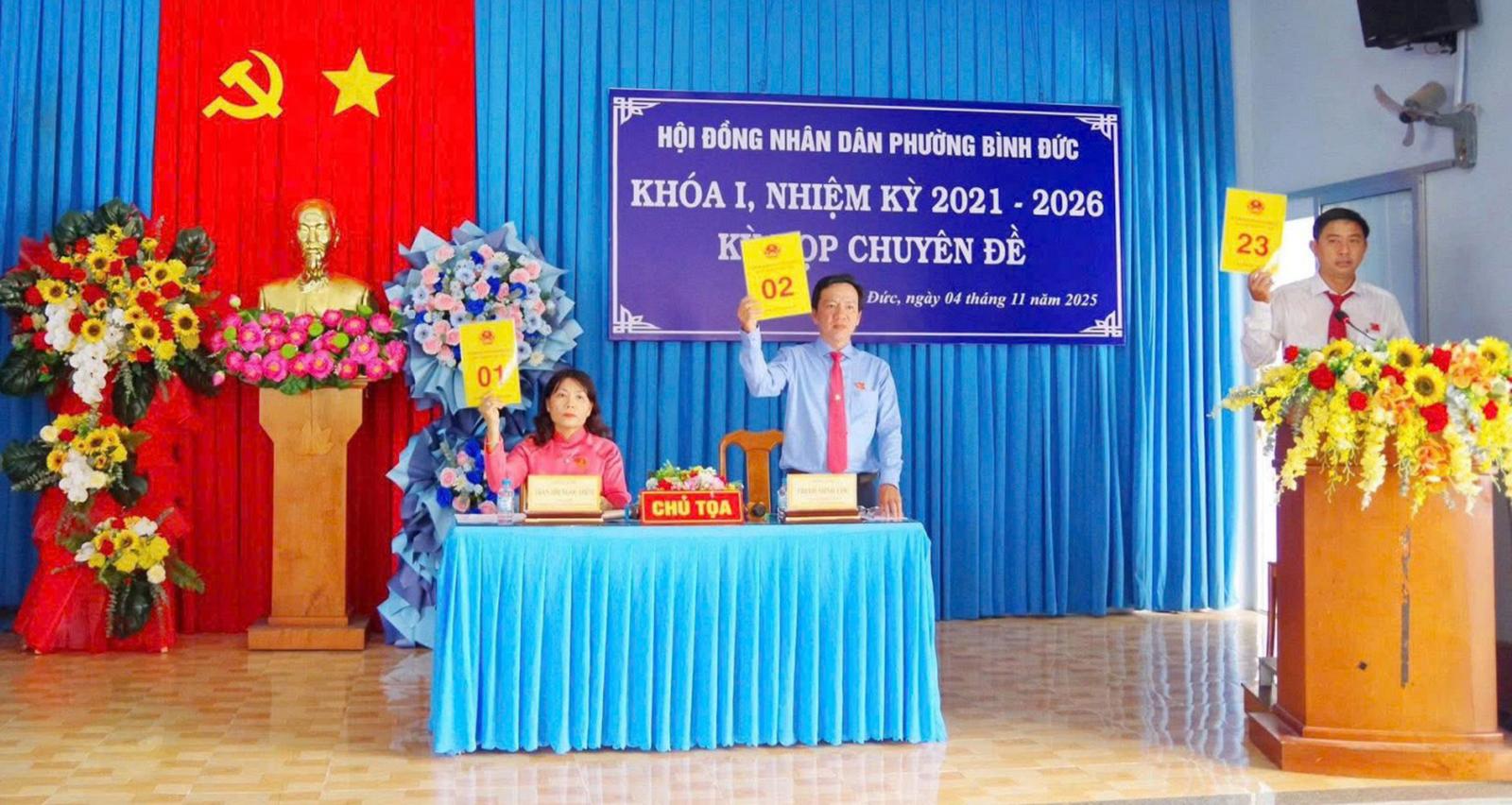 Biểu quyết thông qua Nghị quyết