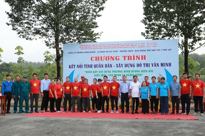 Phường Bình Dương tổ chức thực hiện công tác dân vận Chương trình Kết nối tình Quân nhân - Xây dựng đô thị văn minh