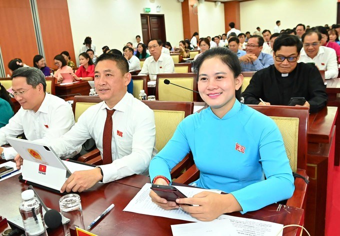 Các đại biểu HĐND TPHCM tại kỳ họp. (Ảnh: SGGP)