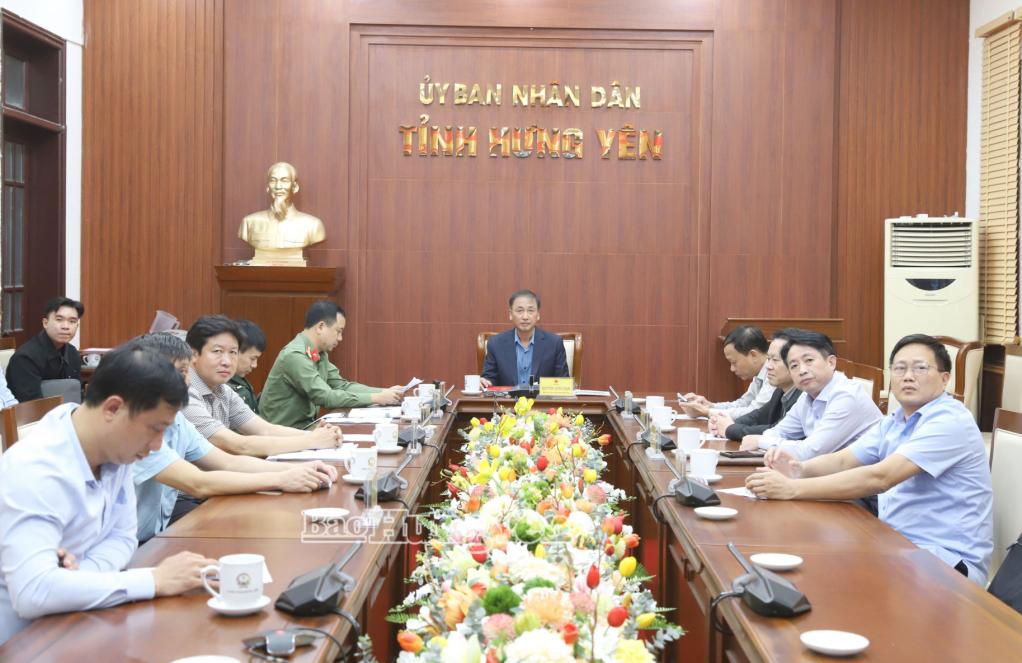 Các đại biểu dự tại điểm cầu tỉnh Hưng Yên.