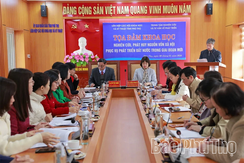 Tọa đ&agrave;m khoa học về ph&aacute;t huy nguồn vốn x&atilde; hội