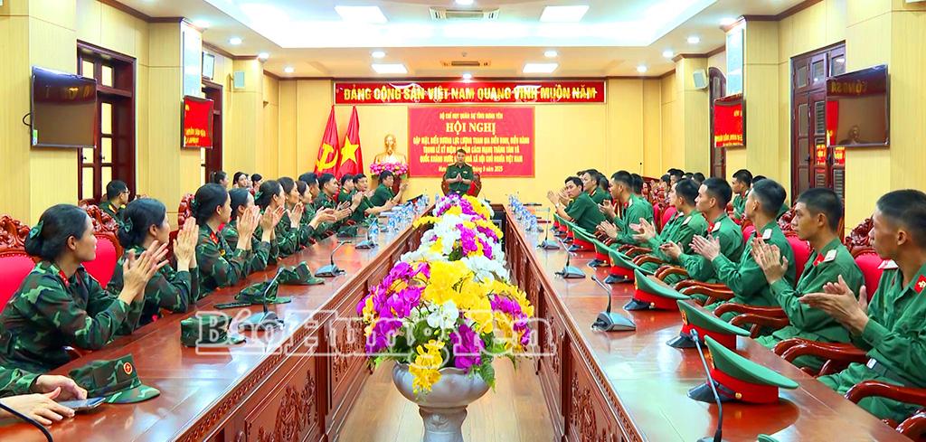 Lãnh đạo Bộ CHQS tỉnh ghi nhận và biểu dương thành tích của lực lượng tham gia nhiệm vụ A80.