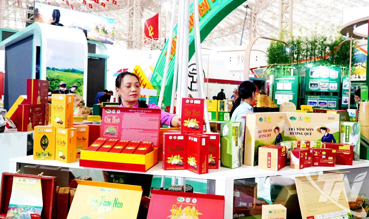 Các sản phẩm công nghiệp nông thôn tiêu biểu và sản phẩm OCOP của Thái Nguyên được trưng bày, giới thiệu tại nhiều triển lãm, hội chợ lớn trong và ngoài tỉnh.