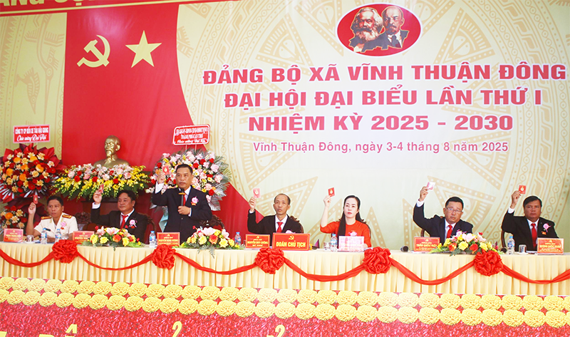 Đảng bộ xã Vĩnh Thuận Đông đề ra 16 chỉ tiêu trong nhiệm kỳ mới