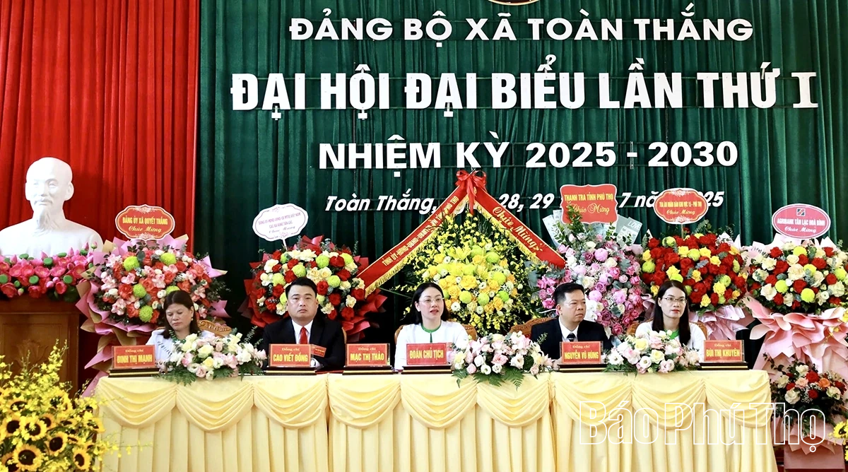 Đại hội đại biểu Đảng bộ xã Toàn Thắng lần thứ I, nhiệm kỳ 2025 - 2030
