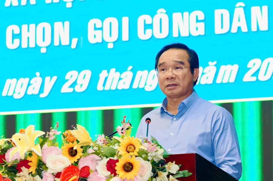 Đồng chí Nguyễn Văn Được phát biểu chỉ đạo hội nghị. Ảnh: SGGP