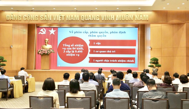 VPCP dự Hội nghị sơ kết 1 năm vận hành mô hình tổ chức tổng thể của hệ thống chính trị, mô hình chính quyền 3 cấp- Ảnh 4.