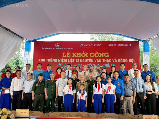 Khởi công xây dựng Khu tưởng niệm Liệt sĩ Nguyễn Văn Thạc và đồng đội tại Quảng Trị- Ảnh 1.