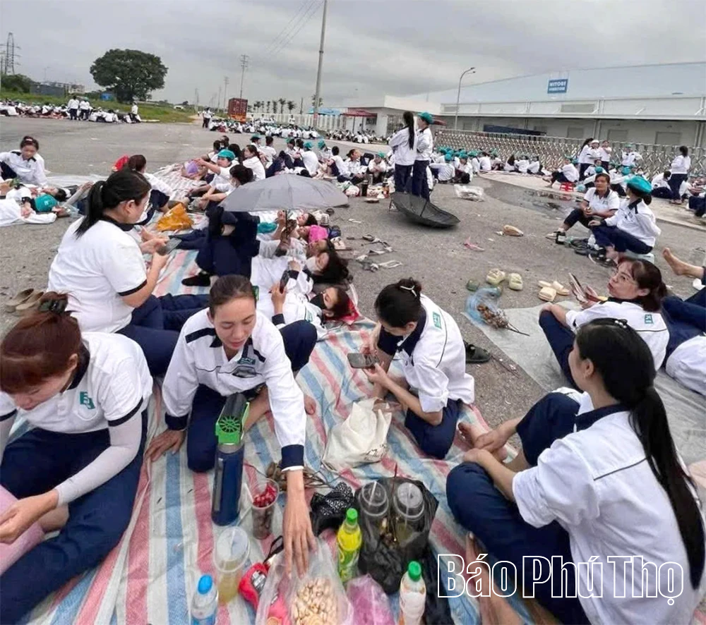 Phú Thọ: Hơn 1.200 công nhân Công ty Nitori ngừng việc tập thể đòi tiền thưởng