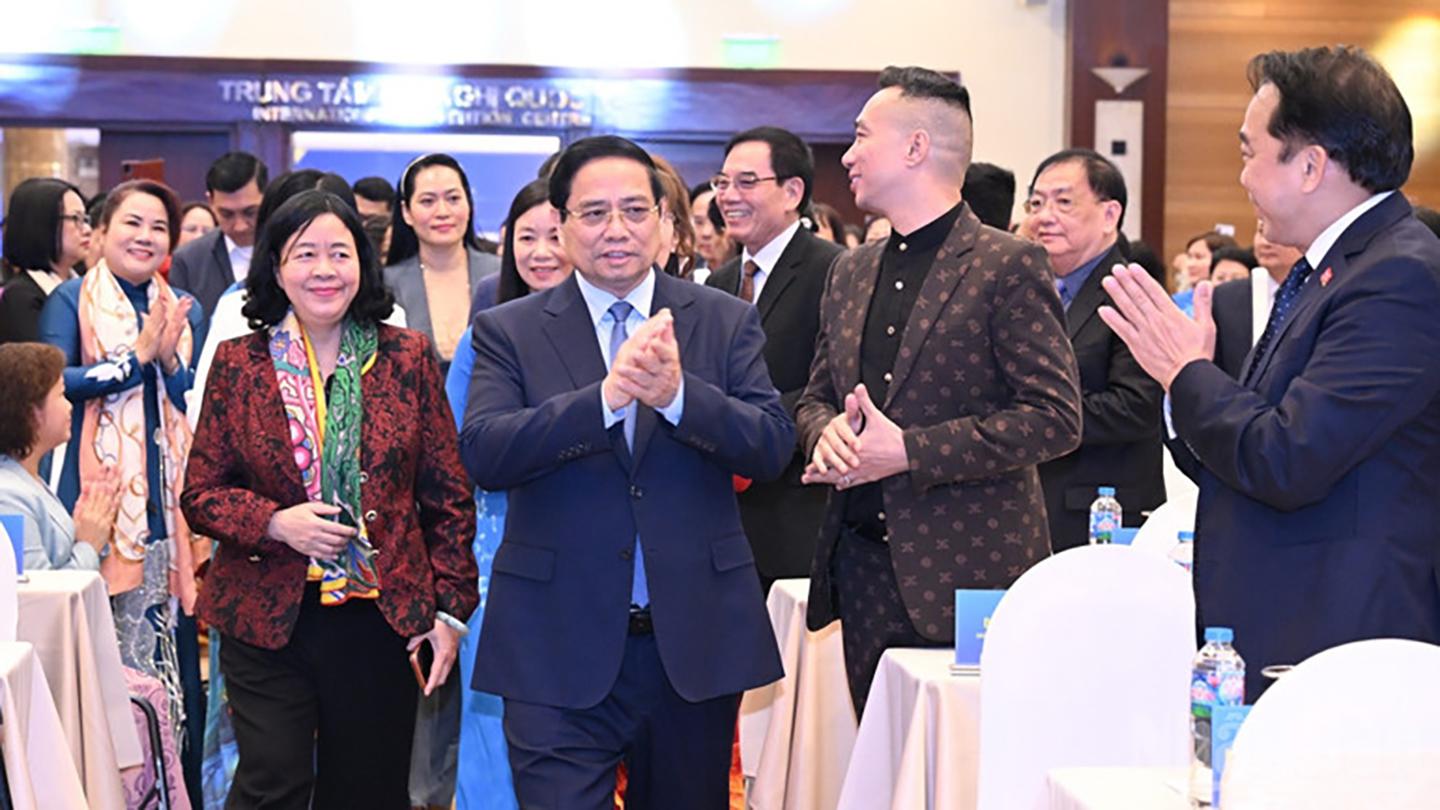 Thủ tướng Phạm Minh Chính tới dự Hội nghị. Ảnh: TRẦN HẢI