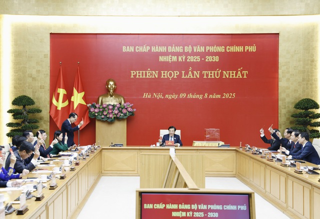 Đồng chí Trần Văn Sơn được bầu làm Bí thư Đảng ủy Văn phòng Chính phủ, nhiệm kỳ 2025-2030- Ảnh 2.