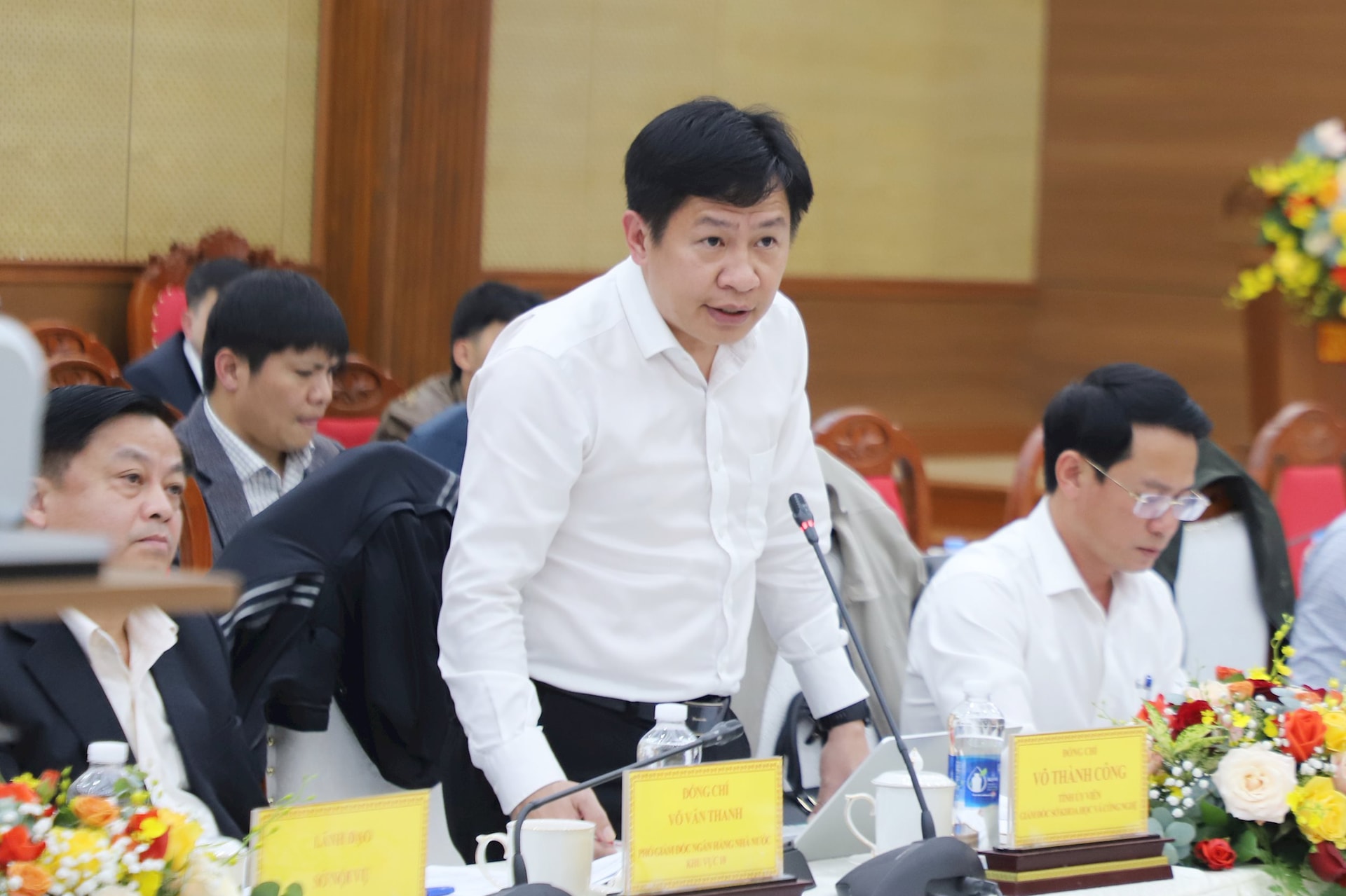 Giám đốc Sở Khoa học và Công nghệ Võ Thành Công thông tin về việc thành lập cơ sở dữ liệu về ngành Nông nghiệp tỉnh