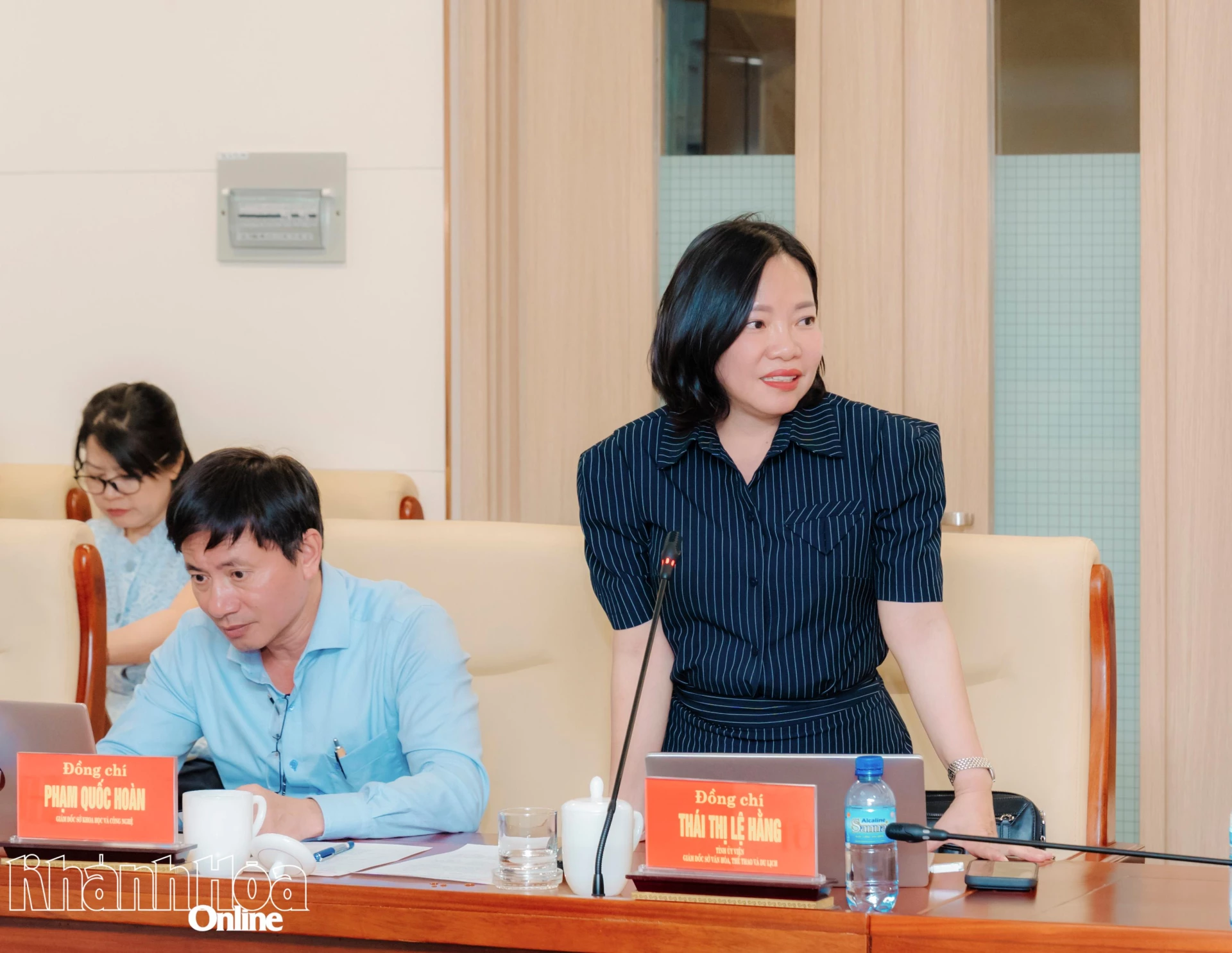 Lãnh đạo Sở Văn hóa,Thể thao và Du lịch phát biểu tại hội nghị.