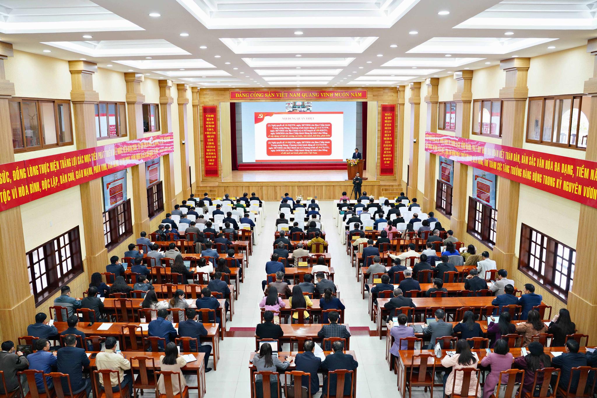 Lâm Đồng quán triệt các nghị quyết, kết luận của Hội nghị Trung ương 3 khóa XIV
