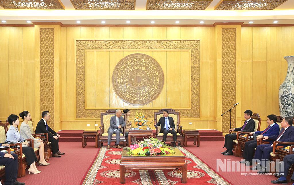 Quang cảnh buổi đón tiếp.