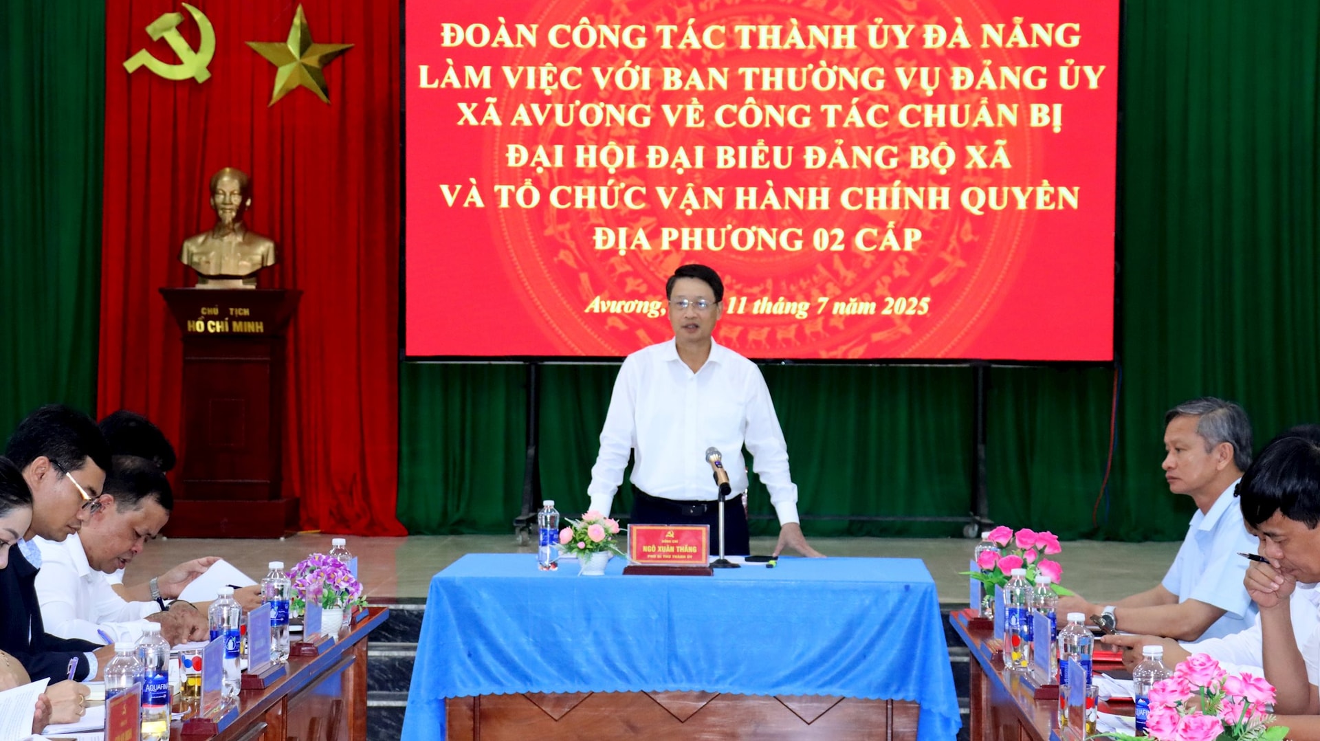 Phó Bí thư Thành ủy Ngô Xuân Thắng phát biểu chỉ đạo tại buổi làm việc