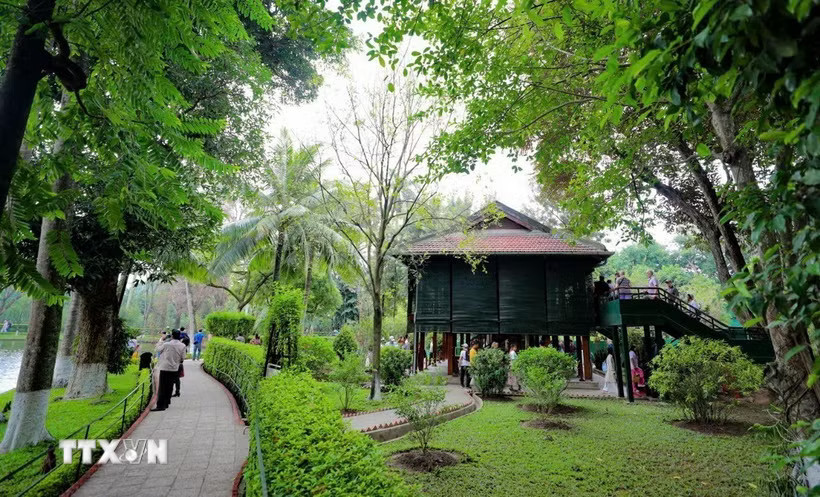 Khu di tích Chủ tịch Hồ Chí Minh. (Ảnh: Thanh Tùng/TTXVN)