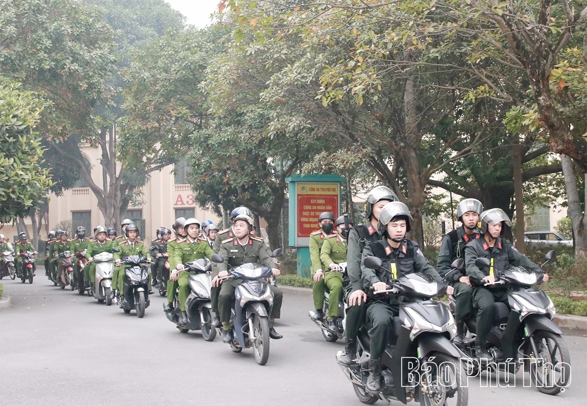 Ra quân thực hiện Đợt cao điểm tấn công, trấn áp tội phạm, bảo đảm an ninh trật tự