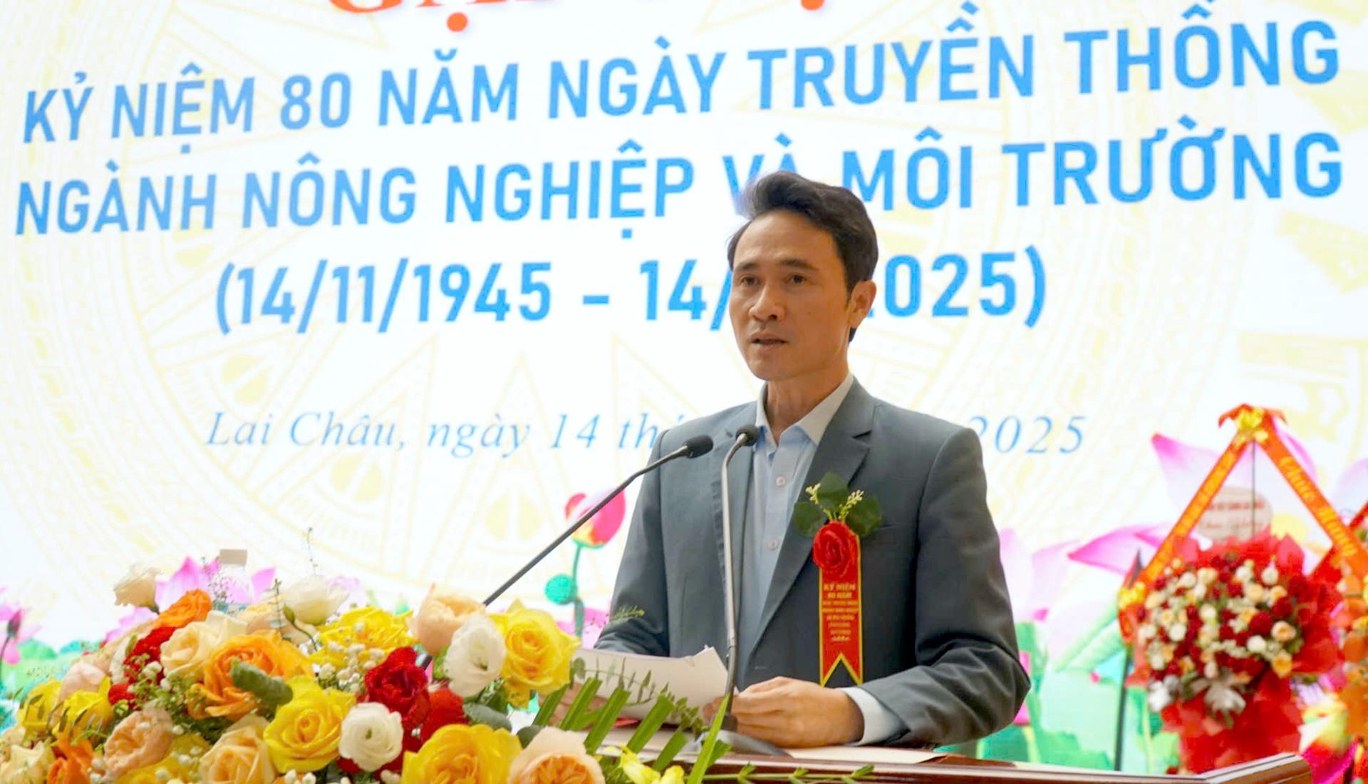 Đồng chí Hà Trọng Hải - Phó Chủ tịch UBND phát biểu tại buổi gặp mặt.