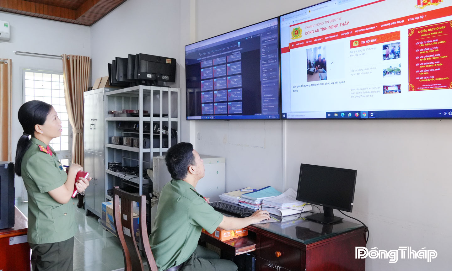 Vận hành hệ thống, đảm bảo an ninh mạng, an toàn thông tin.                                           Ảnh: TRỌNG TÍN