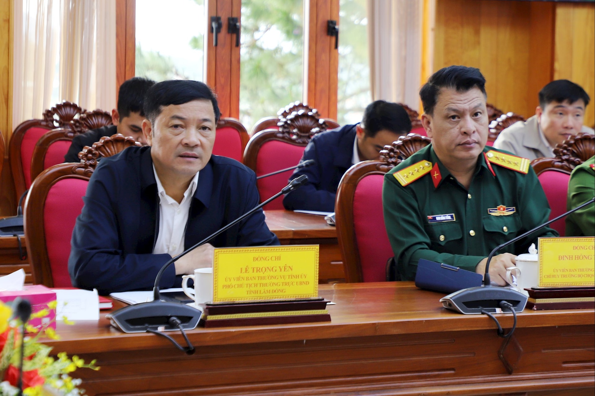 Phó Chủ tịch Thường trực UBND tỉnh Lê Trọng Yên tham dự buổi làm việc