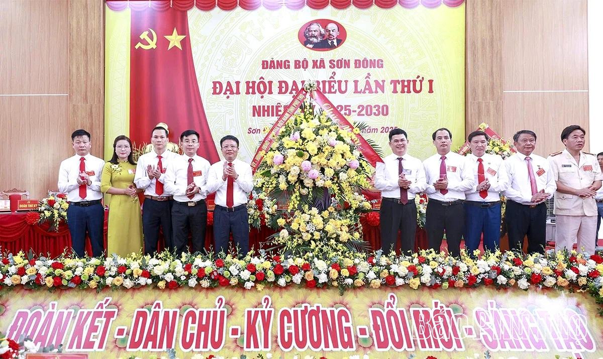 Đại hội đại biểu Đảng bộ xã Sơn Đông lần thứ I, nhiệm kỳ 2025-2030