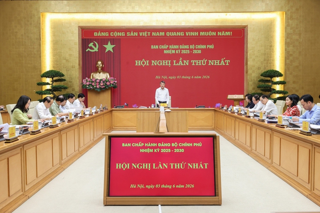 Đồng chí Lê Minh Hưng chủ trì hội nghị Ban Chấp hành Đảng bộ Chính phủ- Ảnh 1.