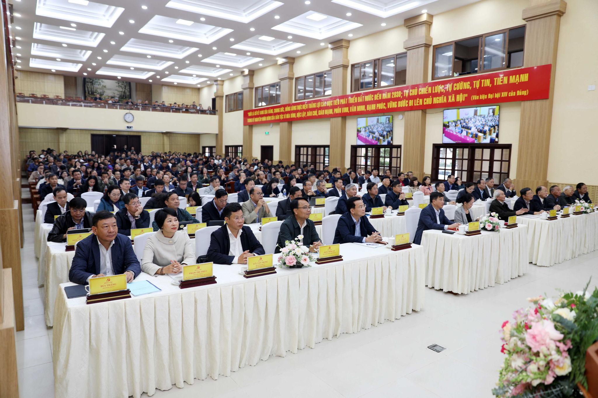 Quang cảnh Hội nghị tại điểm cầu Lâm Đồng