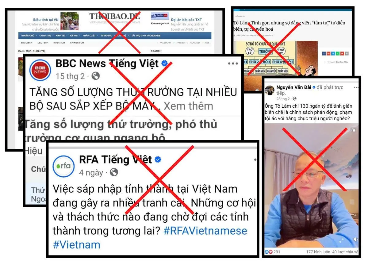 Vạch trần âm mưu “núp bóng” tinh gọn tổ chức bộ máy để thúc đẩy “tự diễn biến”, “tự chuyển hóa”