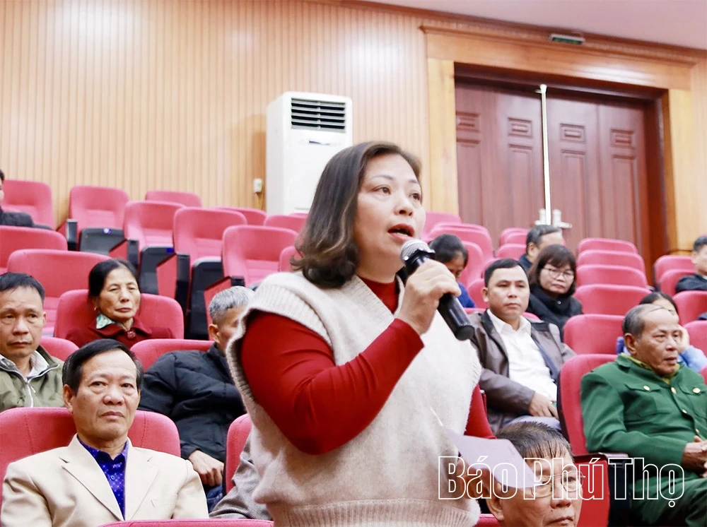 Đại biểu HĐND tỉnh tiếp xúc cử tri tại phường Phú Thọ