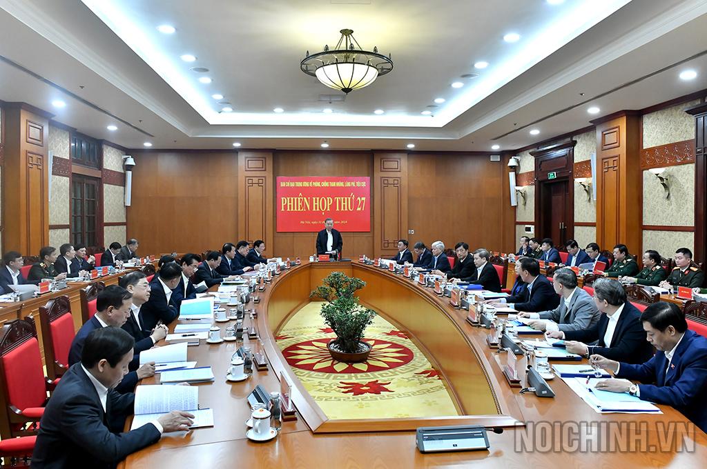 Toàn cảnh Phiên họp 27 Ban Chỉ đạo Trung ương về phòng, chống tham nhũng, lãng phí, tiêu cực