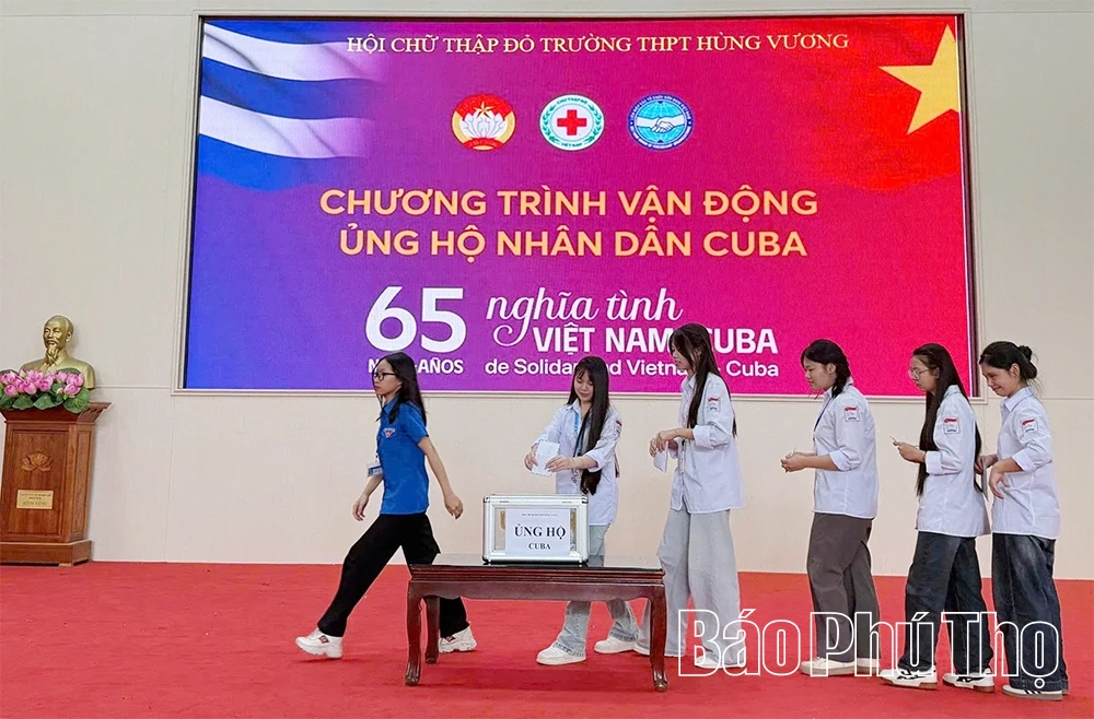 Phú Thọ tiếp nhận trên 4,4 tỷ đồng ủng hộ Nhân dân Cuba