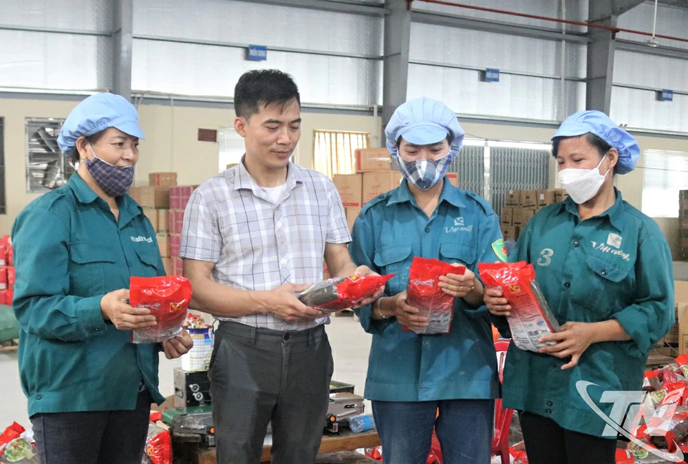 Sản phẩm của HTX miến Việt Cường, xã Đồng Hỷ đạt OCOP 5 sao cấp quốc gia.