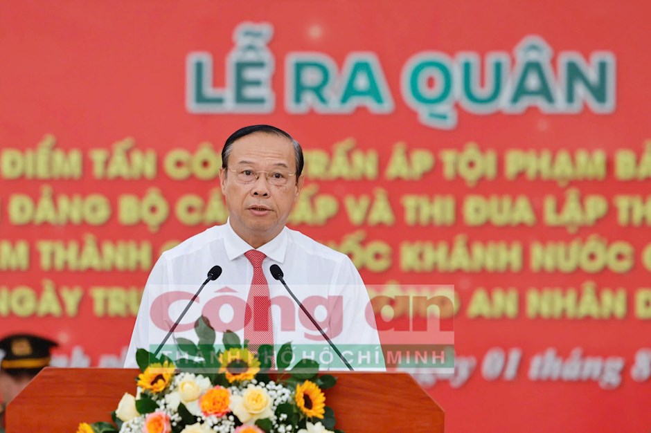 Đồng chí Nguyễn Văn Thọ, Phó Chủ tịch thường trực UBND Thành phố phát biểu. (Ảnh: Congan.com.vn)