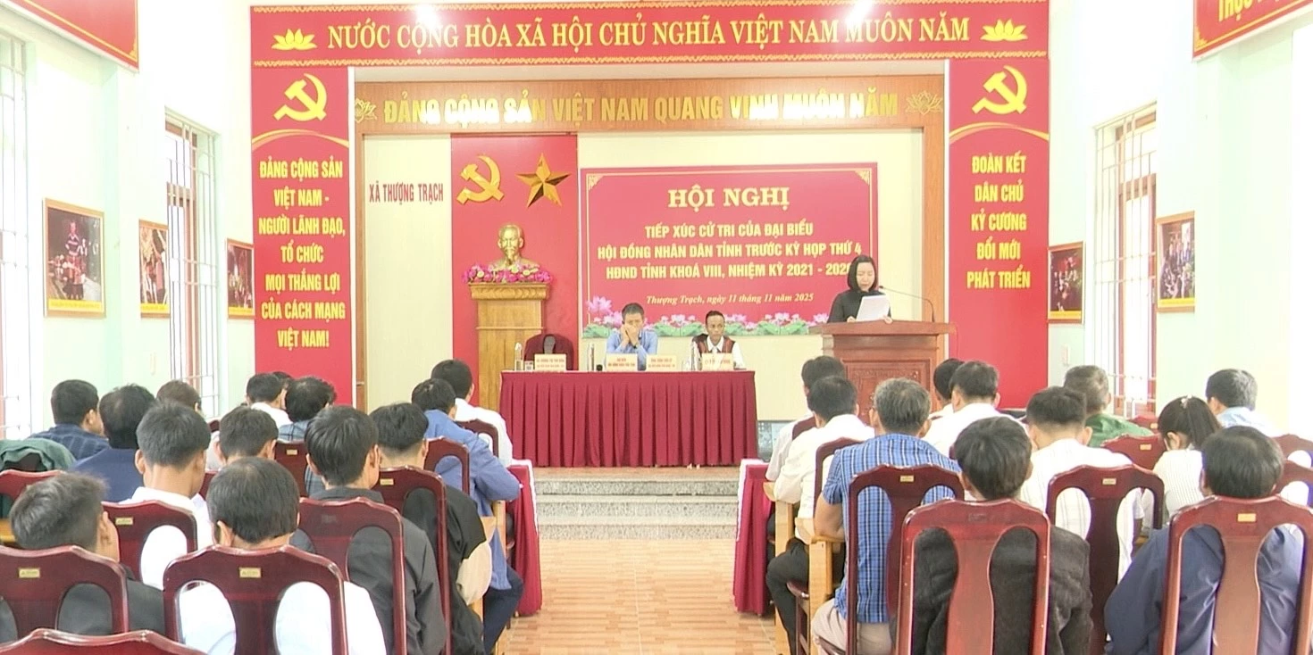 Quang cảnh hội nghị tiếp xúc cử tri - Ảnh: Tiến Thành