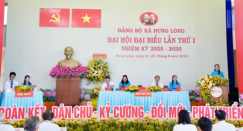 Đại hội đại biểu Đảng bộ xã Hưng Long lần thứ I, nhiệm kỳ 2025-2030