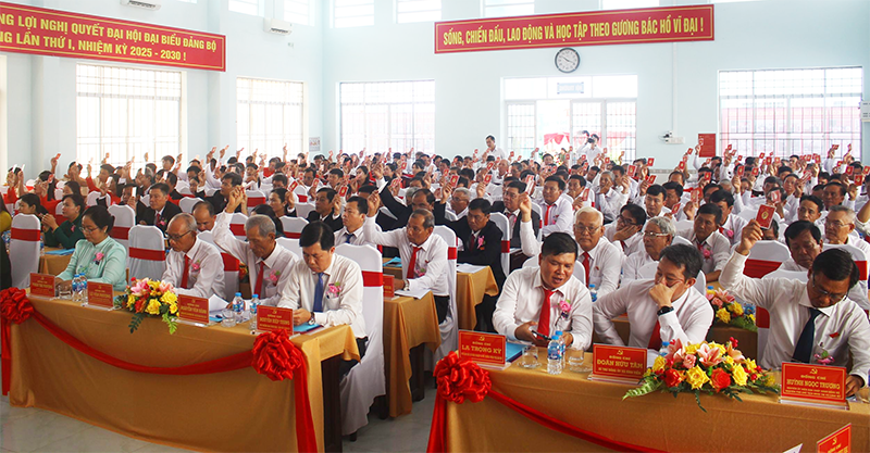 Đảng bộ xã Vĩnh Thuận Đông đề ra 16 chỉ tiêu trong nhiệm kỳ mới