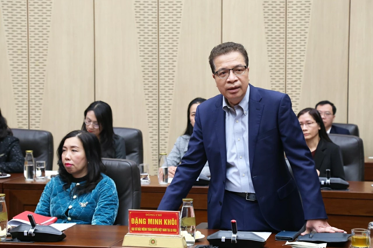 Bộ C&ocirc;ng an gặp mặt c&aacute;c đồng ch&iacute; được tiến cử, bổ nhiệm Trưởng Cơ quan đại diện ngoại giao Việt Nam ở nước ngo&agrave;i