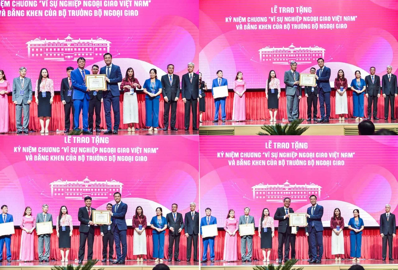Lễ trao tặng Kỷ niệm chương “Vì sự nghiệp Ngoại giao Việt Nam” và Bằng khen của Bộ trưởng Ngoại giao