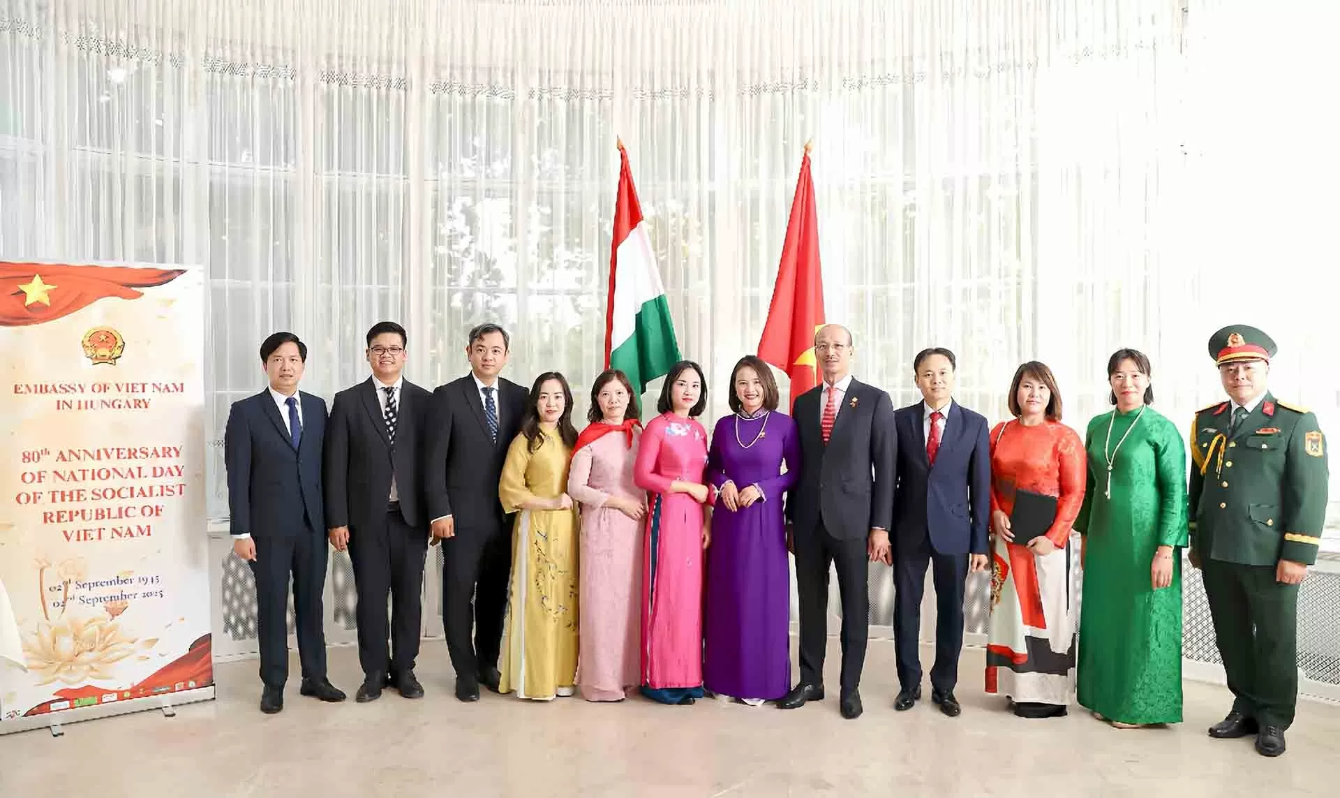 Kỷ niệm 80 năm Quốc khánh 2/9 tại Budapest: Khẳng định vị thế quốc gia, vun đắp tình hữu nghị và quan hệ Đối tác toàn diện Việt Nam-Hungary Kỷ niệm 80 năm Quốc khánh 2/9 tại Budapest: Khẳng định vị thế quốc gia, vun đắp tình hữu nghị và quan hệ Đối tác toàn diện Việt Nam Hungary