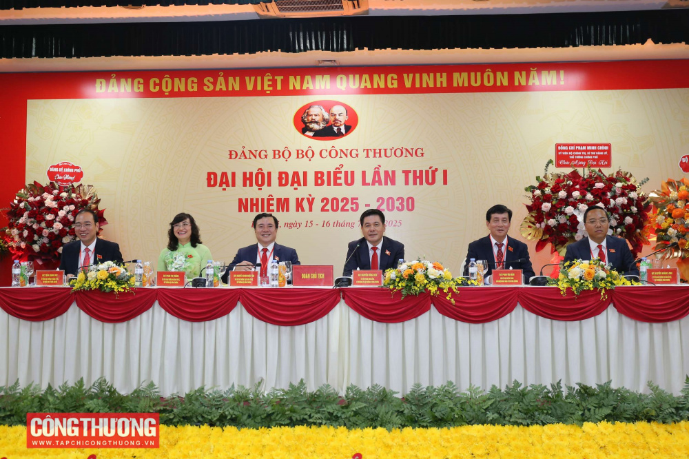 Phiên thứ nhất Đại hội đại biểu Đảng bộ Bộ Công Thương lần thứ I, nhiệm kỳ 2025 - 2030