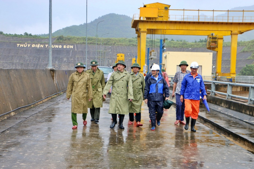 kiểm tra tại Nhà máy Thủy điện Trung Sơn