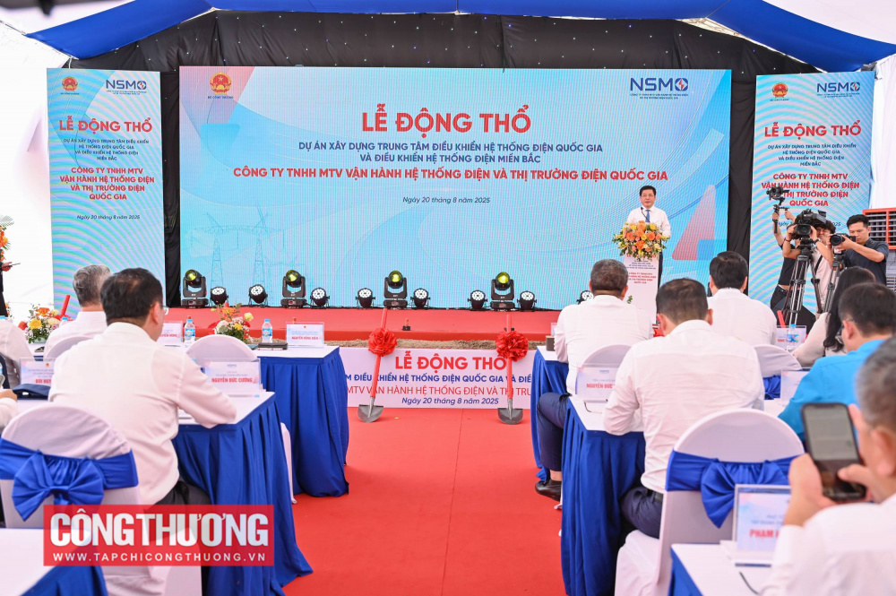 Lễ động thổ Dự án đầu tư xây dựng Trung tâm điều khiển hệ thống điện quốc gia và điều khiển hệ thống điện miền Bắc tại Lô 13-E5, Phường Yên Hòa, thành phố Hà Nội