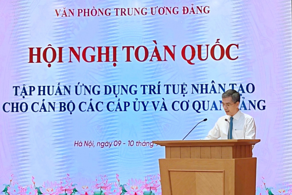 Tập huấn ứng dụng trí tuệ nhân tạo (AI) cho cán bộ các cấp ủy và cơ quan Đảng