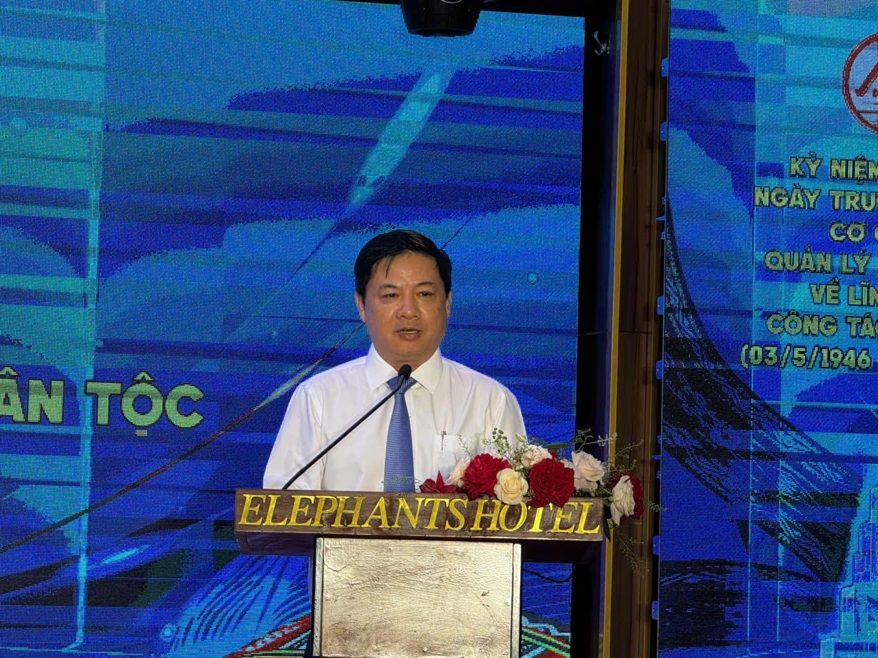 Ông Lương Nguyễn Minh Triết - Bí thư Tỉnh uỷ Đắk Lắk phát biểu tại buổi toạ đàm. (Ảnh LH)