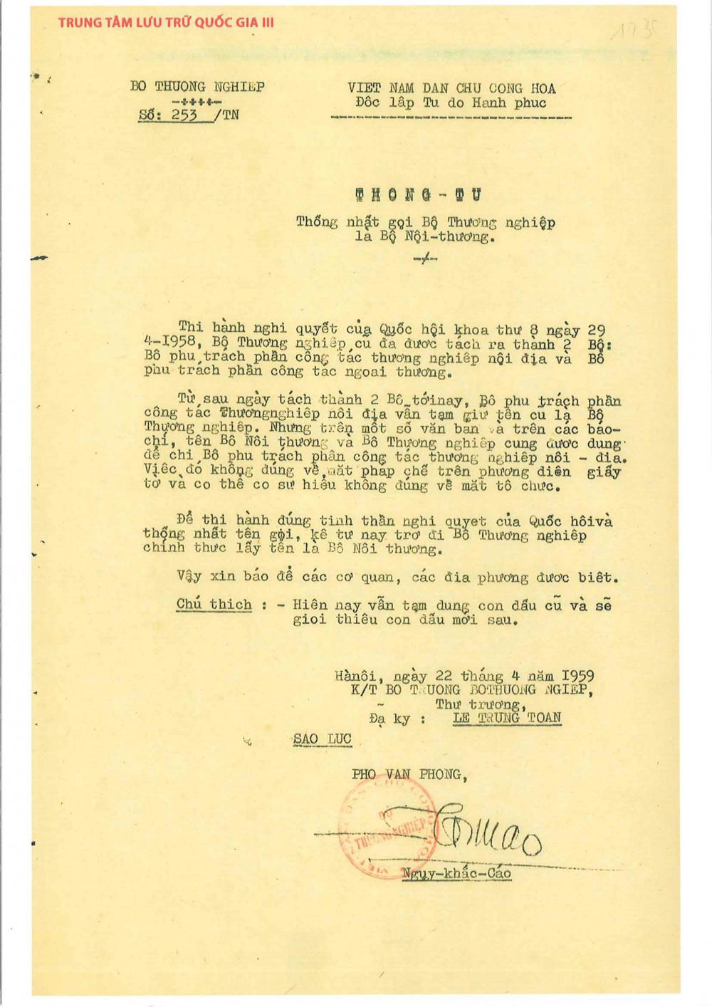 quyết định bộ công thương