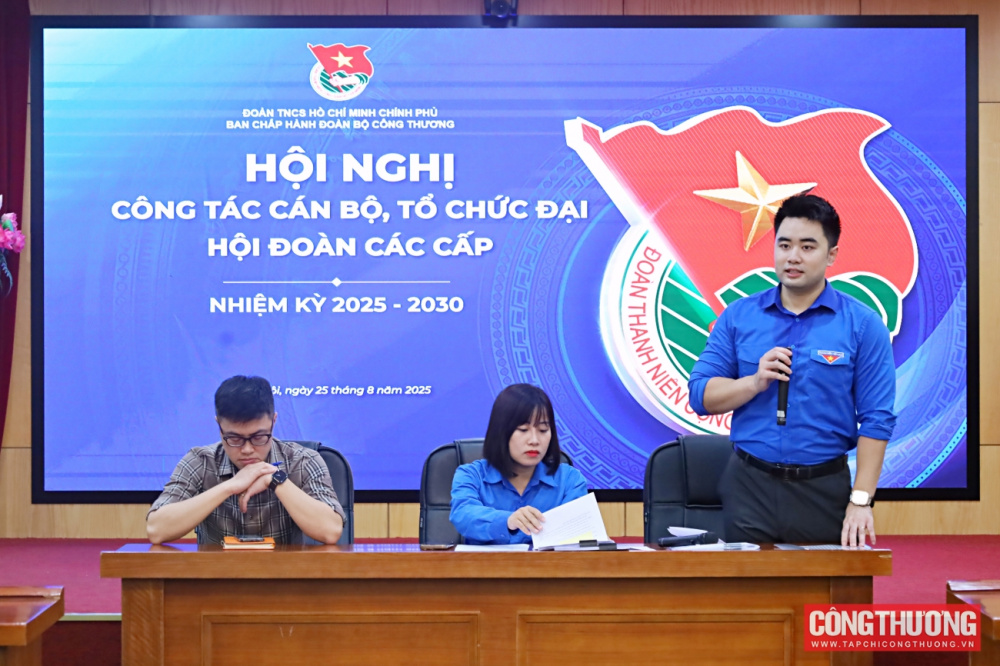 Đoàn thanh niên Bộ Công Thương tập huấn công tác tổ chức Đại hội Đoàn các cấp, nhiệm kỳ 2025 - 2030
