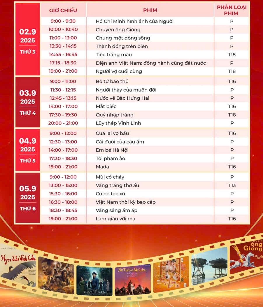 chiếu phim miễn phí